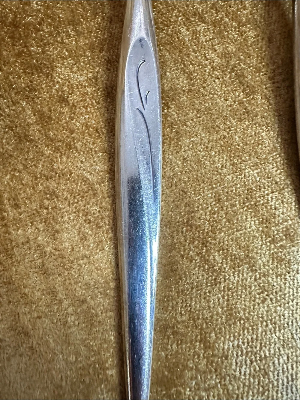 Vintage 60s Oneida Community Flight Serving Spoons Pair - Silver Plated